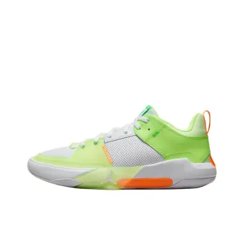 Jordan One Take 5 Cushioning Anti Slip And Wear Resistant Low Top Basketball Shoes Unisex White Green Orange