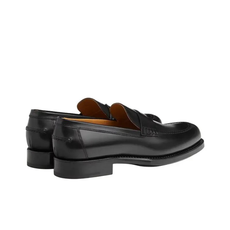 HERMES Interview Loafers Men Black-2