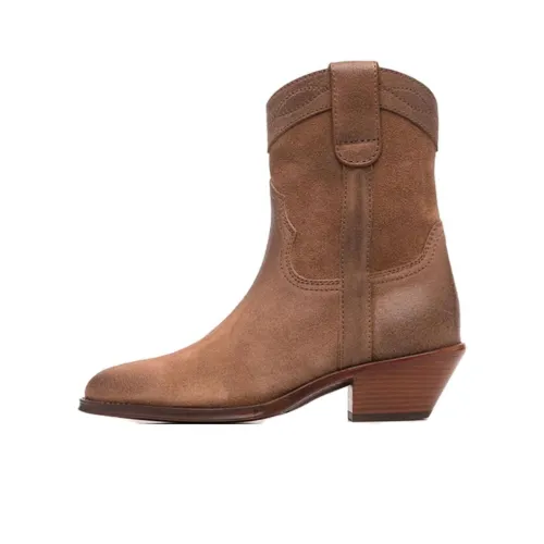 SAINT LAURENT Ankle Boots Women's Brown