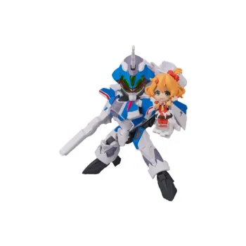 BANDAI Macross Freya TINY SESSION VF-31J Stormy Set 10cm Hobby Model