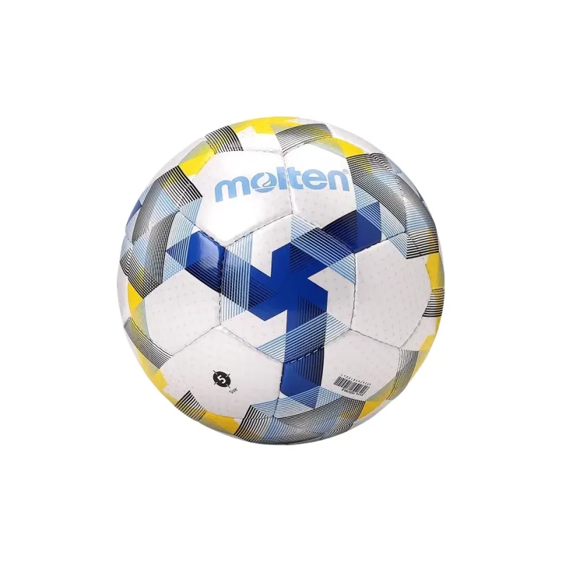 Molten Size 5 Ball Soccer PU Hand-Stitched Soccer Ball Unisex White-2