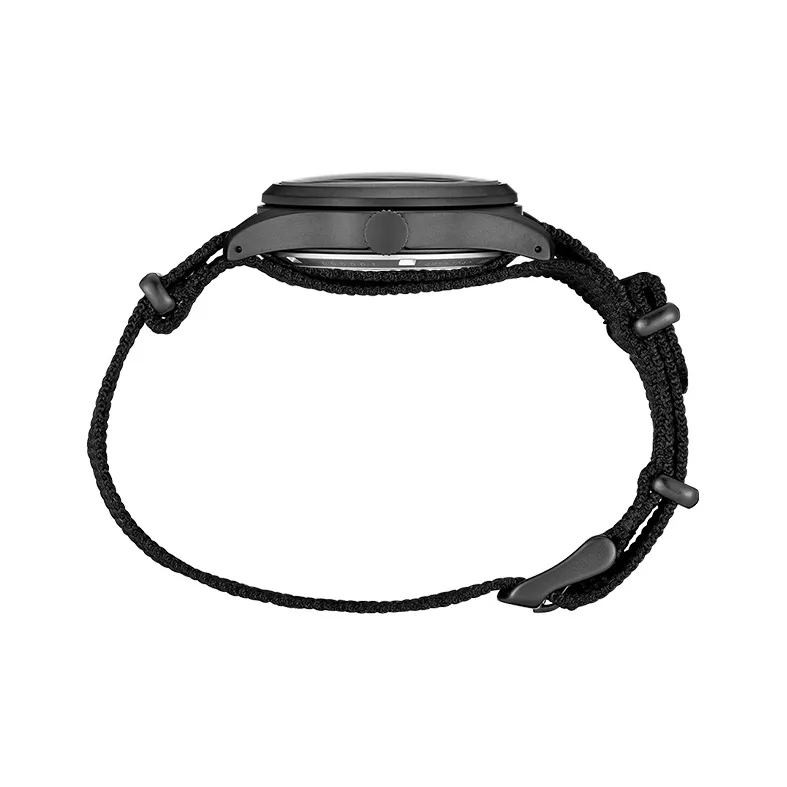 SEIKO Automatic Mechanical Movement Nylon Strap Watch 39mm Men's Watches Black Dial SRPJ11K-2