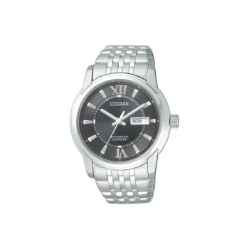 CITIZEN Automatic Mechanical Movement Stainless Steel Strap Watch 40mm Men's Watches Black Dial