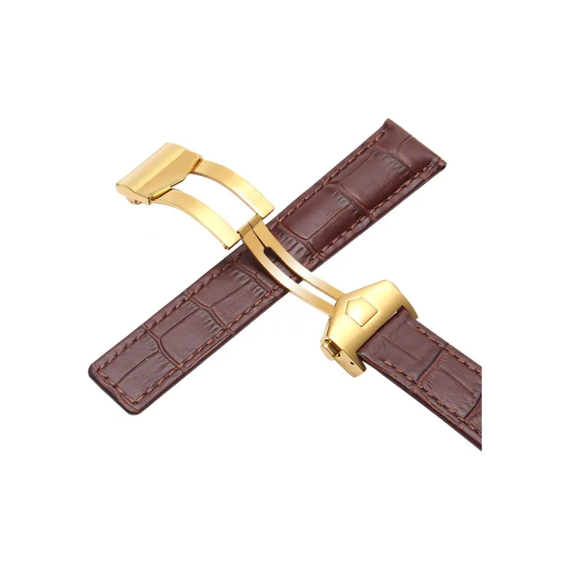 Gangjue TAG Heuer Compatibility Watch Band Genuine Leather Material-15