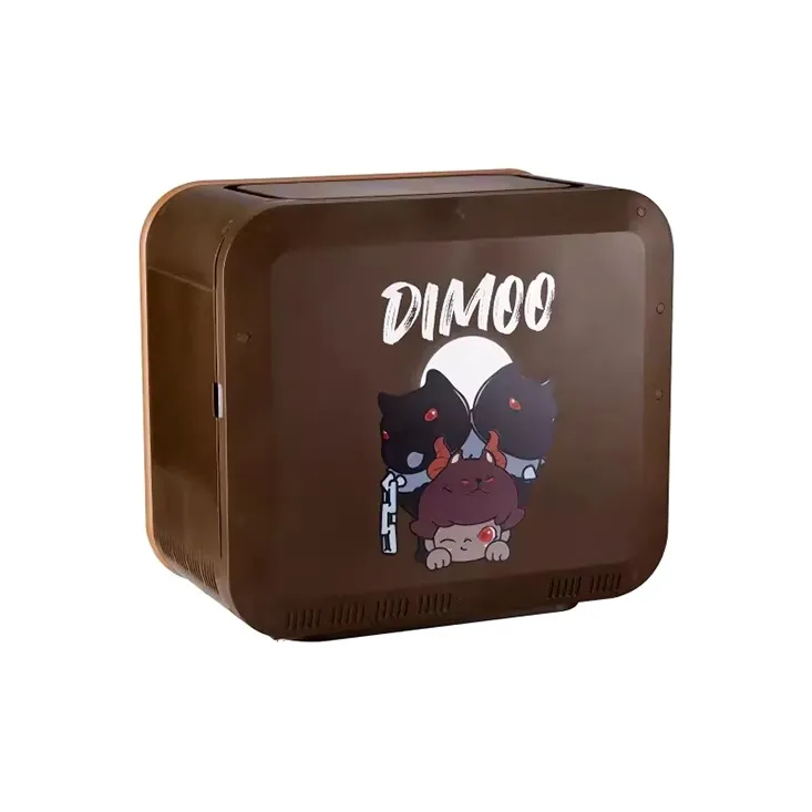 POP MART Dimoo 'Tonight No Sleep' Collection TV Luminous Figure Display Case Model Accessories-2