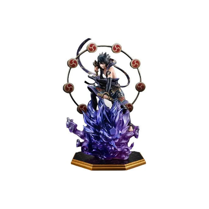 MegaHouse GEM MH Naruto, Wind God Lightning God Naruto Sasuke 2.0 Set Scale Figures 28cm-2