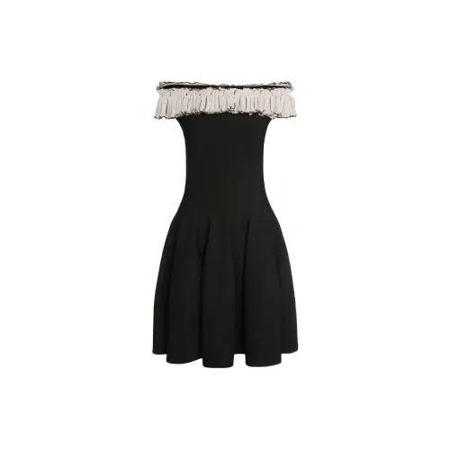 Alexander McQueen Sleeveless Dresses Women's Black