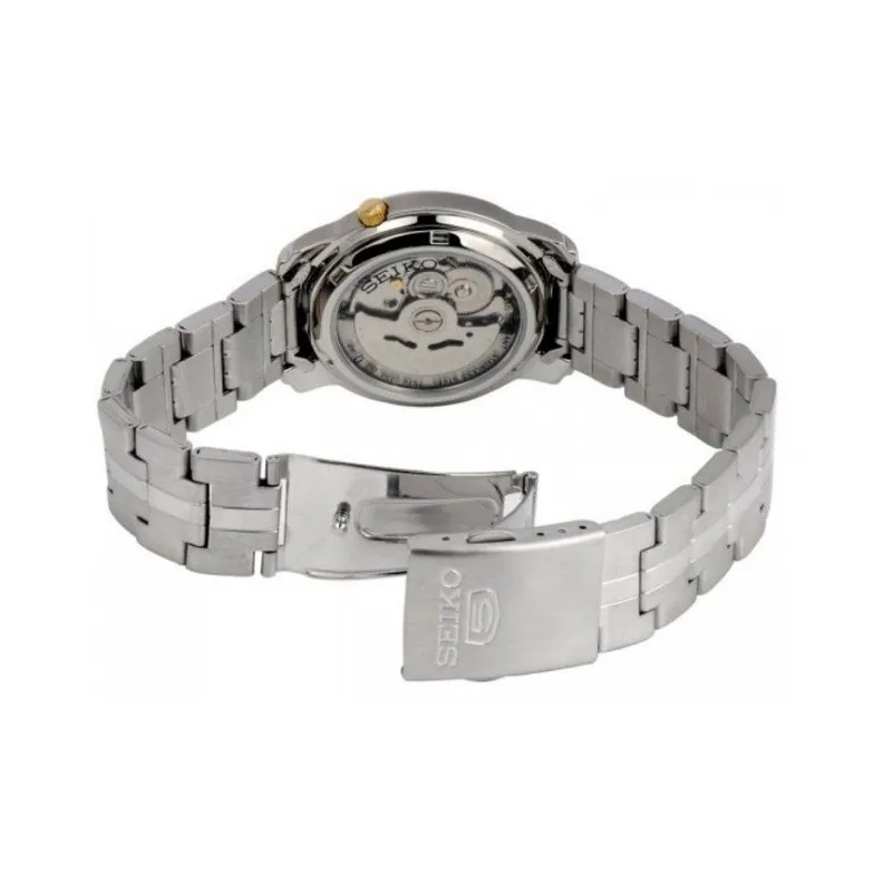 SEIKO Seiko5 Collection Automatic Mechanical Movement Stainless Steel Strap Watch 38mm Unisex Blue Dial Snkl79k1-2