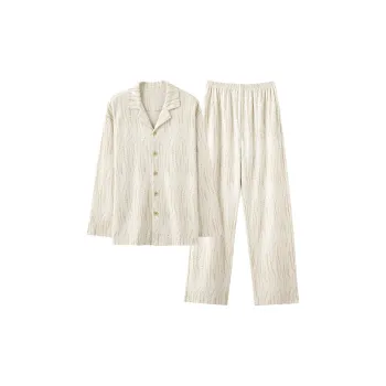 Qiao Ni Tong Pajama Set Men Apricot