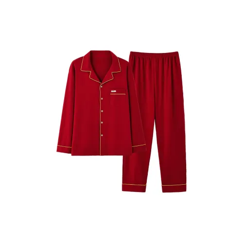 The Story Of The Flower Season Pajama Set Men's Red