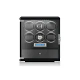 6 Watch Slot-Black Enamel Coating+Black Leather