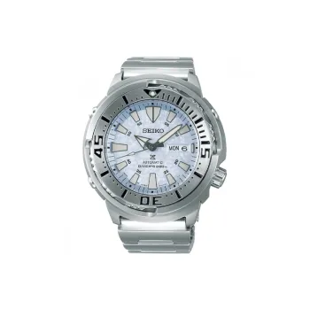 SEIKO Prospe Automatic Mechanical Movement Stainless Steel Strap Watch Men's Watch White Dial