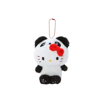 Sanrio Shinjuku Limited Panda Hello Kitty Dolls Plush Pendant Small Size High