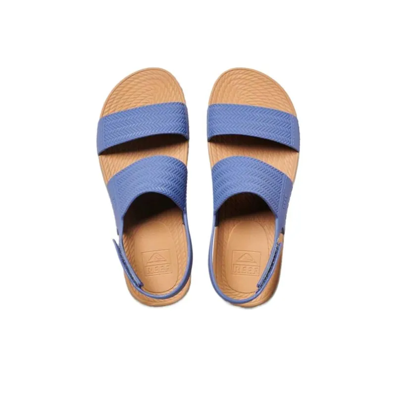 REEF Water Vista Beach Sandals Women's Marine Blue Tan-4