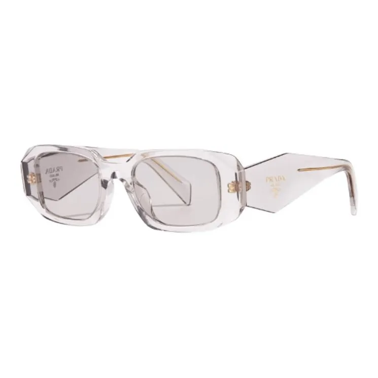 PRADA Plate Frame Metal Enamel Rectangular Sunglasses Women's Multicolor-3