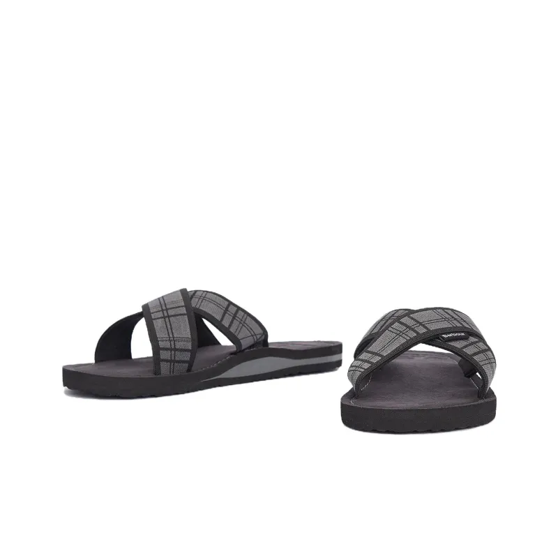 BARBOUR Slide Slippers Men's Black-2