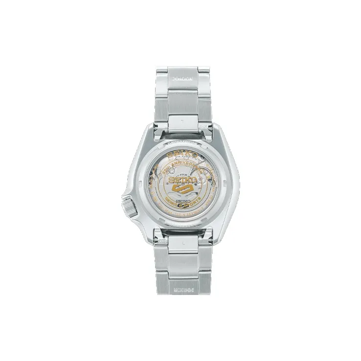 SEIKO Mechanical Movement Watch Men's Watches Orange Watch Dial SBSA215-1