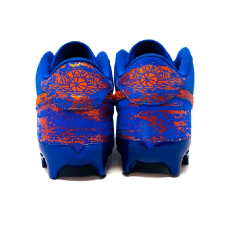 Jordan Air Jordan 1 Anti-Slip Wear-Resistant Soccer Shoes Men Blue-3