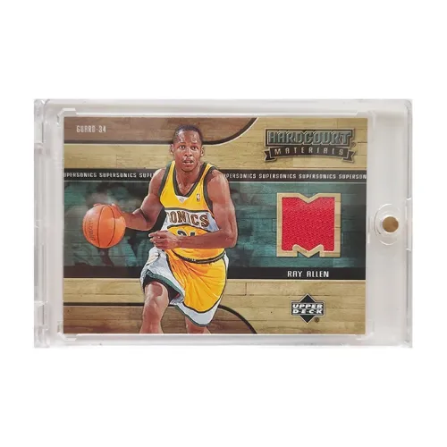 Yi Shot Gentleman's Sword Ray Allen 2008 09 UPPER DECK SKY BOX Match Worn Jersey Patch Star Card Sports Cards