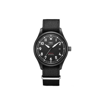 IWC PILOT Collection Automatic Mechanical Movement Men's Watches Watch 41mm Black Dial Ceramic Watch Case Rubber Strap
