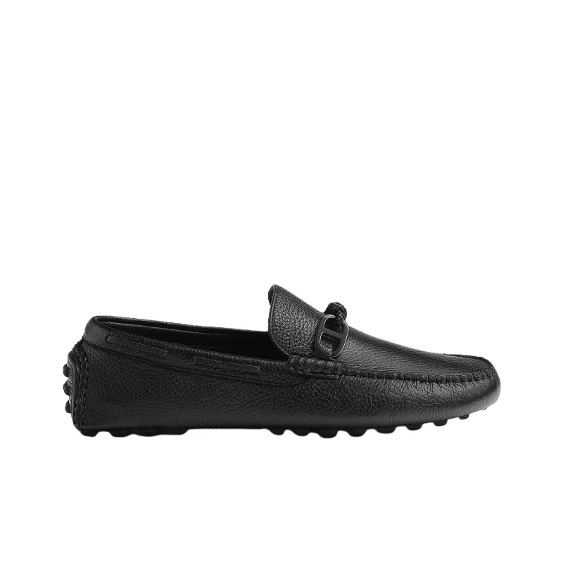 HERMES Alessandro Beanie Shoes Men Black-1