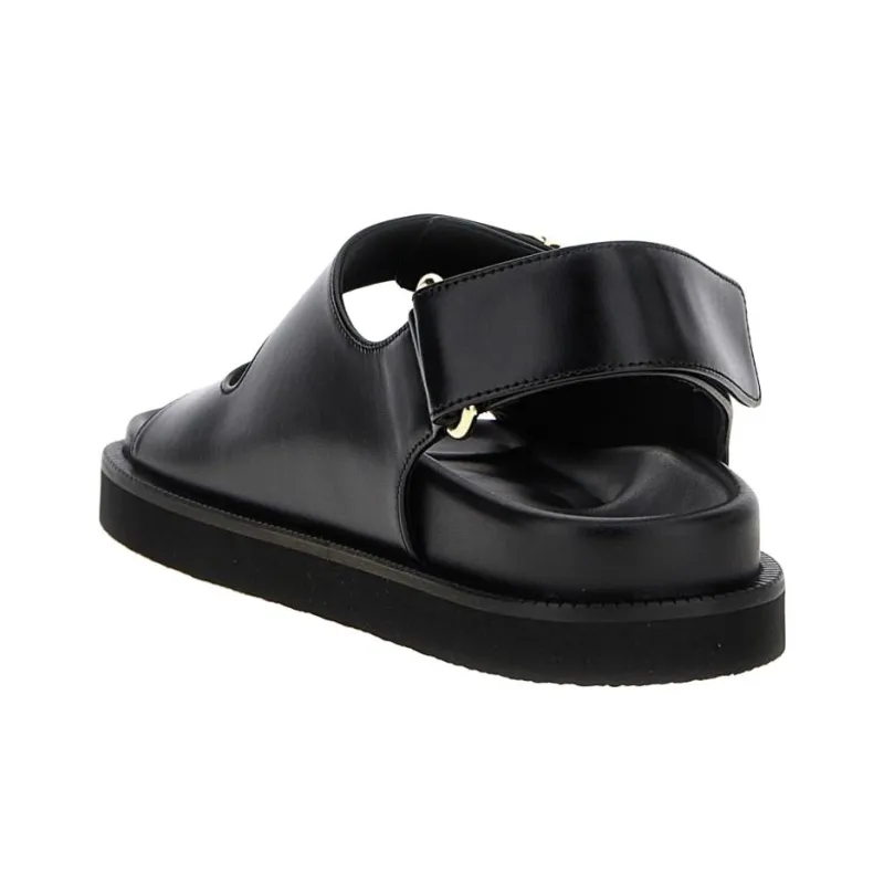 Valentino Logo Plaque Open Toe Sandals Women's-3