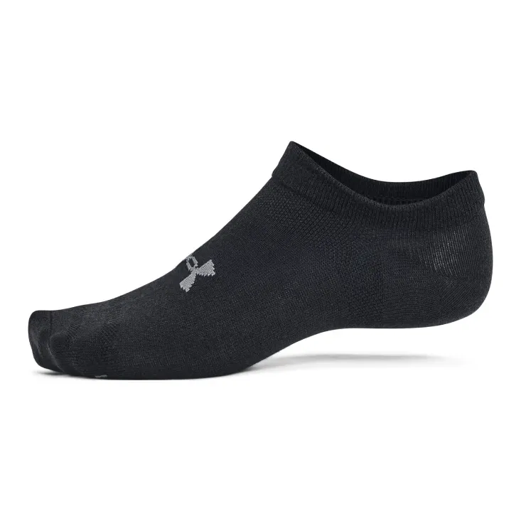 Under Armour Essential No-Show Socks Unisex 6 Pack Black-3
