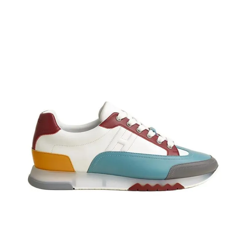 HERMES Trail Low Top Casual Shoes Men White-1