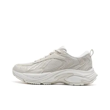 XTEP Anti Slip Wear Resistant Low Top Casual Running Shoes Women's White Gray