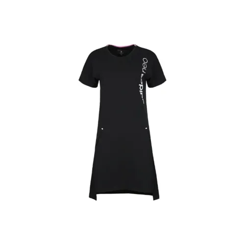 Adidas Neo Short-Sleeved Dresses Women's Black