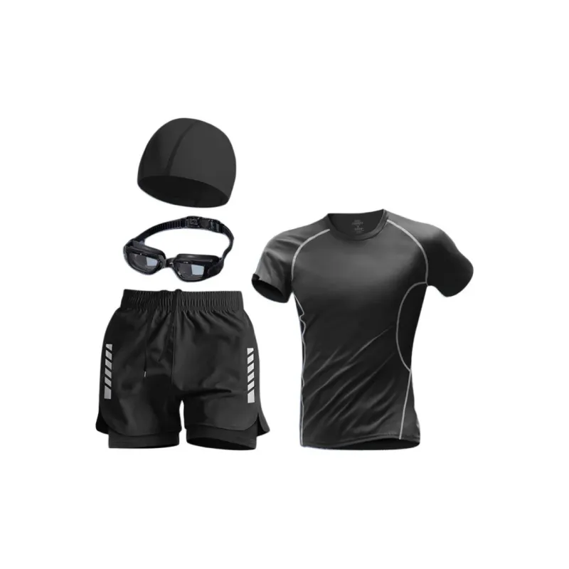 Yalu Preferred Swimming Sets Polyester+Elastane Swimming Pool, Seaside, Water Park, Hot Spring Men-10