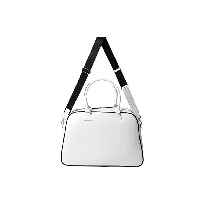 FILA Polyurethane Shoulder Bag Crossbody Bag Handbag Regular Unisex White/Black-2