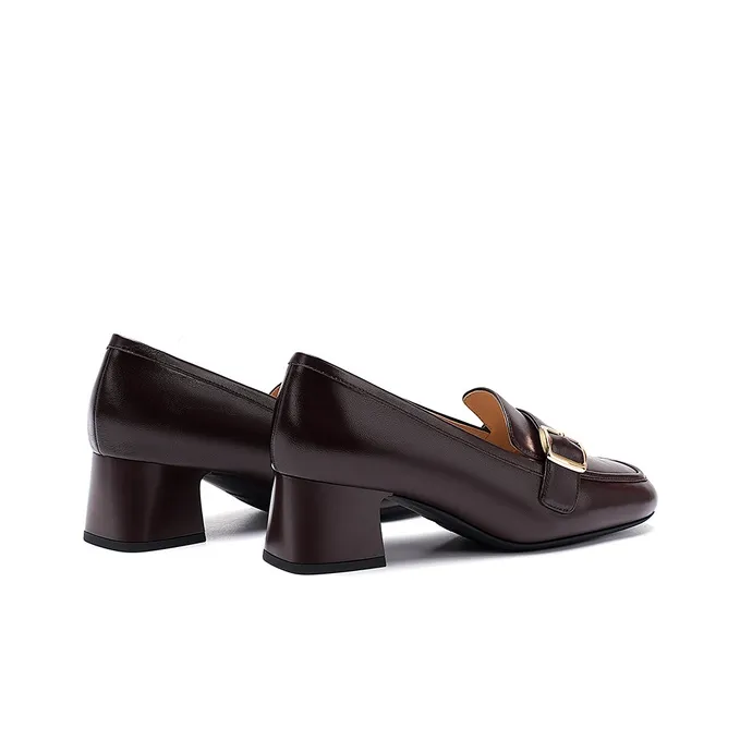 HARSON Loafers Women's Beige Apricot/Dark Coffee-8