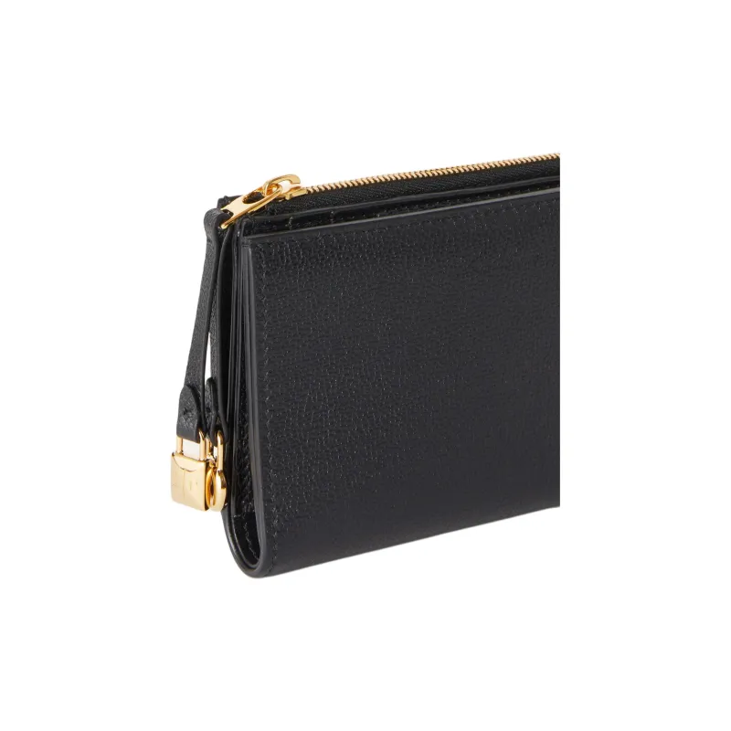 Loro Piana Calfskin Wallet Women's Black-2