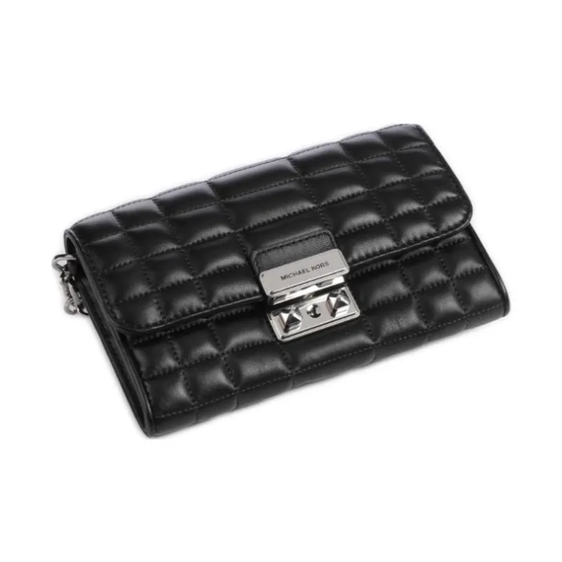 MICHAEL KORS Leather Crossbody Bag, Shoulder Bag Women's Black-2