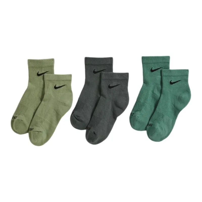 Nike Everyday Plus Cushioned Training Ankle Socks Mid-Calf Socks Men's 3 Pack-2