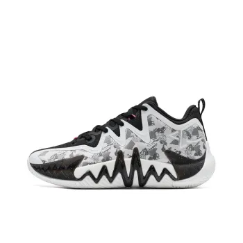 XTEP Cushioning Wear Resistant Low Top Basketball Shoes Men Black/Classic White