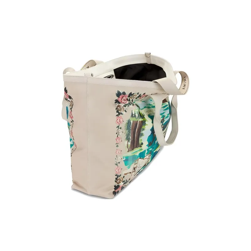 AMIRI Calfskin Tote Bag Shopping Bag Shoulder Bag Crossbody Bag Handbag Unisex Multicolor-4