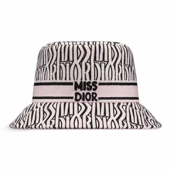 DIOR Cotton Bucket Hats Women's Light Pink