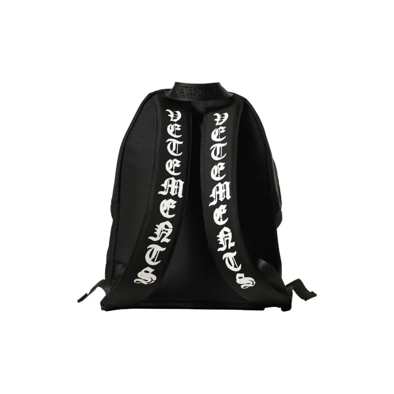 Vetements Canvas Backpack Men's Black-3