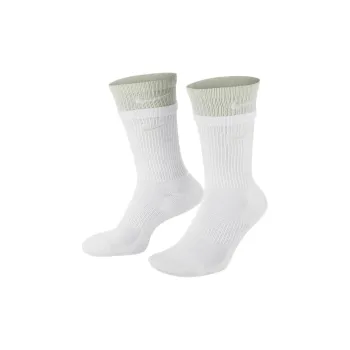 Nike Everyday Plus Mid-Calf Socks Unisex 1 Pack White/Iridescent Glass