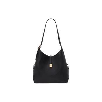 Kate Spade Litchi Grain Cow Leather Handbag Shoulder Bag Women's Black