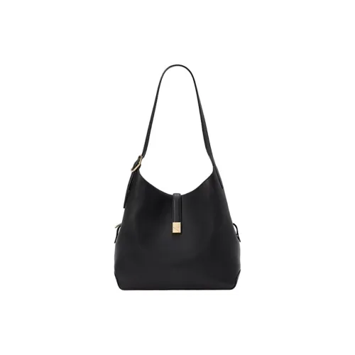 Kate Spade Litchi Grain Cow Leather Handbag Shoulder Bag Women's Black