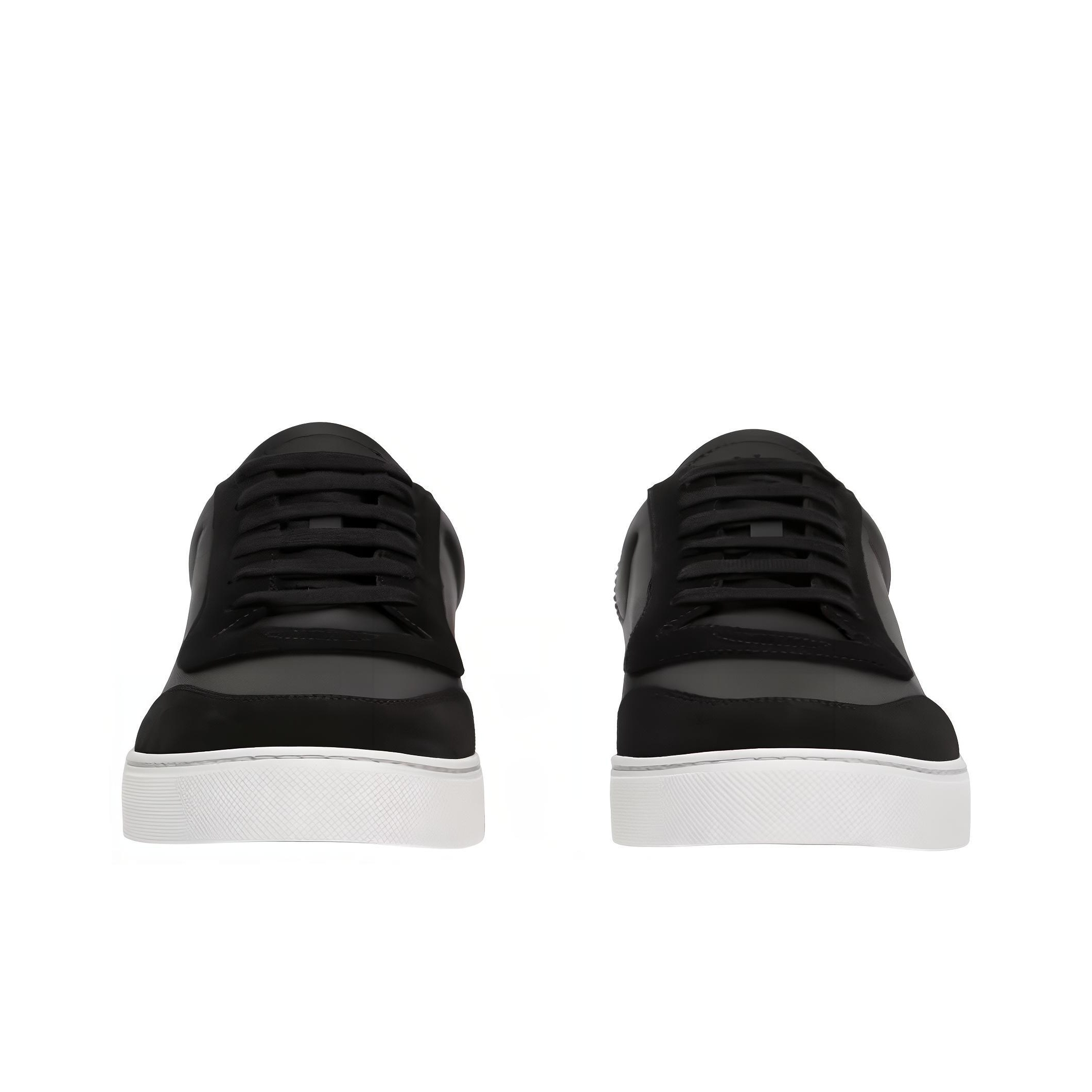 Burberry Leather Suede and Vintage Check Cotton Sneakers