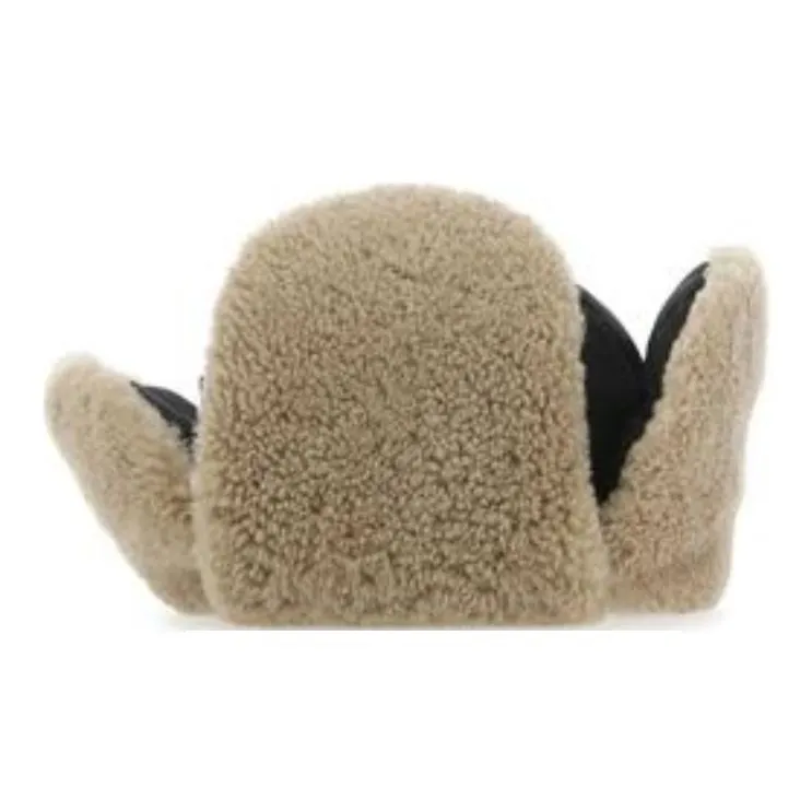 PRADA Nylon Wool Trapper Hats Women's Black-2
