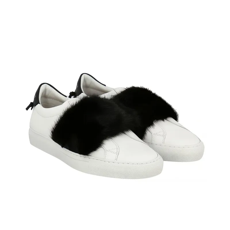 Givenchy Low Top Skateboard Shoes Women's White Black-2