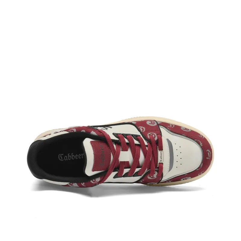 Cabbeen Paisley Low Top Trendy Casual Skateboard Shoes Unisex Couple-3