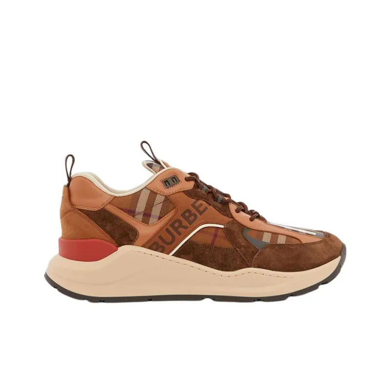 Burberry Sean Sneaker 'Check - Dark Birch Brown'-1