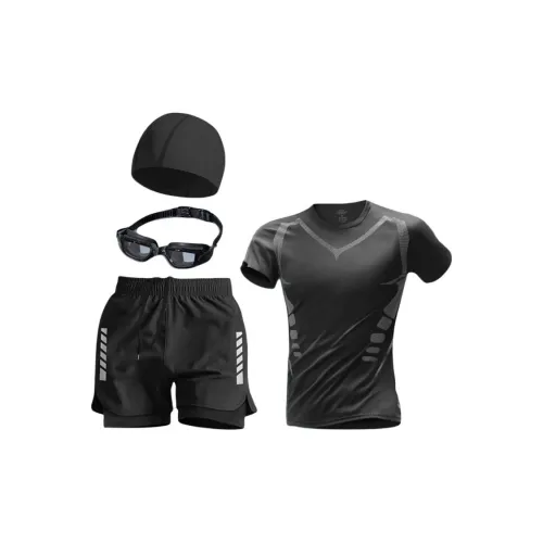 Yalu Preferred Swimming Sets Polyester+Elastane Swimming Pool Beach Water Park Hot Spring Men