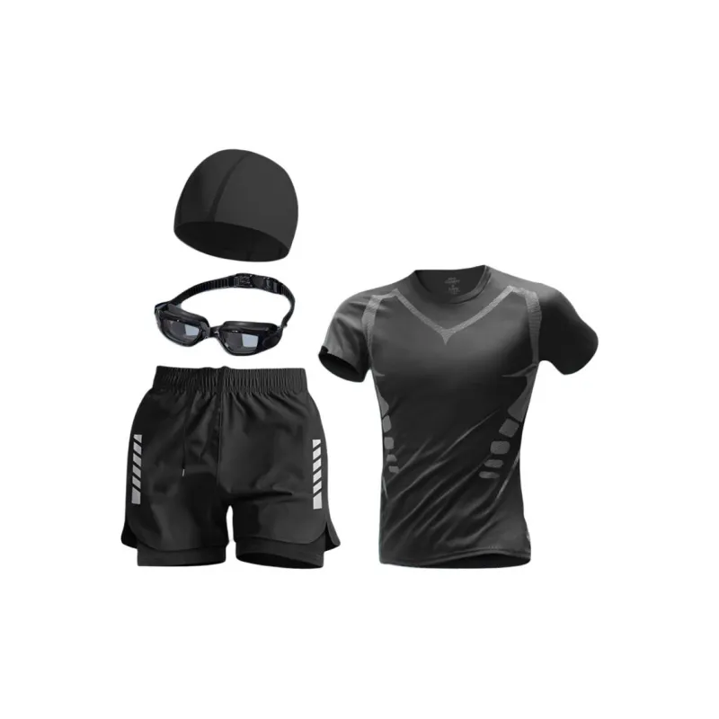 Yalu Preferred Swimming Sets Polyester+Elastane Swimming Pool, Seaside, Water Park, Hot Spring Men-0